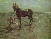 Valentin Serov Bathing of a Horse oil painting